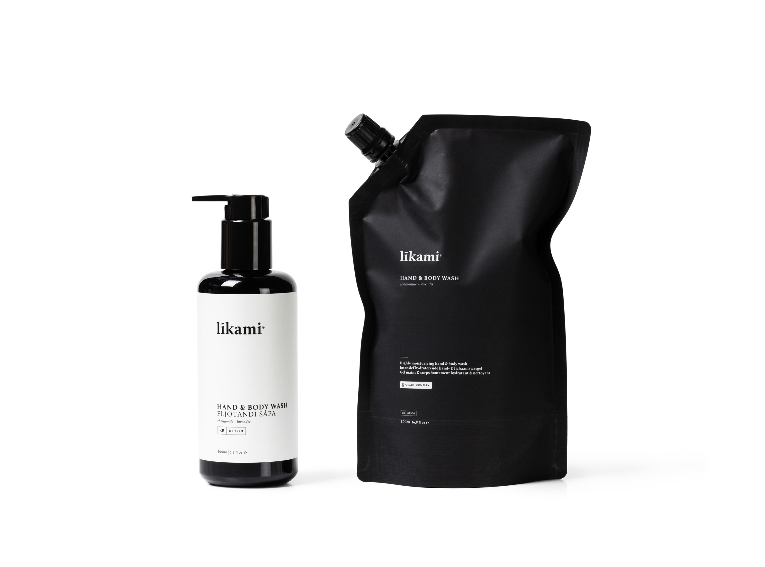 Set Refill Hand Body Wash Chamomille Lavender